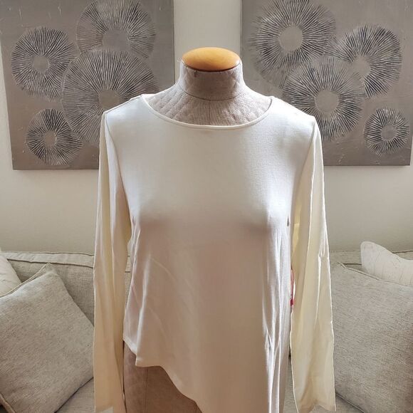 Vince Camuto High/Low Cutout Long Sleeve Tunic sz Med - Picture 3 of 11